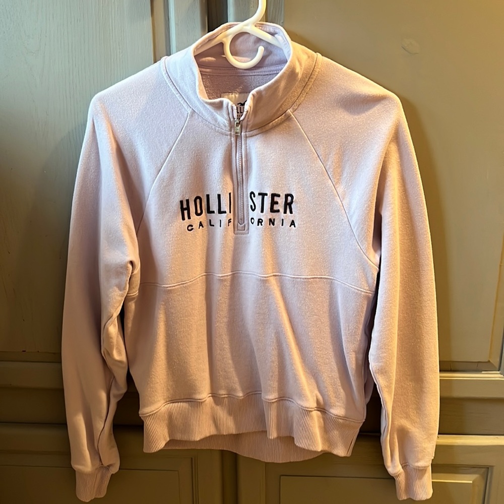 Hollister 1/4 zip crewneck